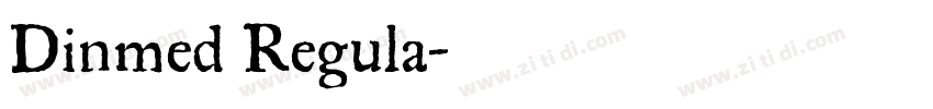 Dinmed Regula字体转换 Dinmed Regula字体转换